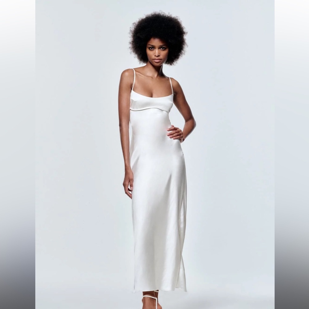 Zara Satin Effect Dress